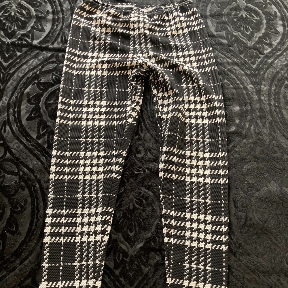 She in flannel pants